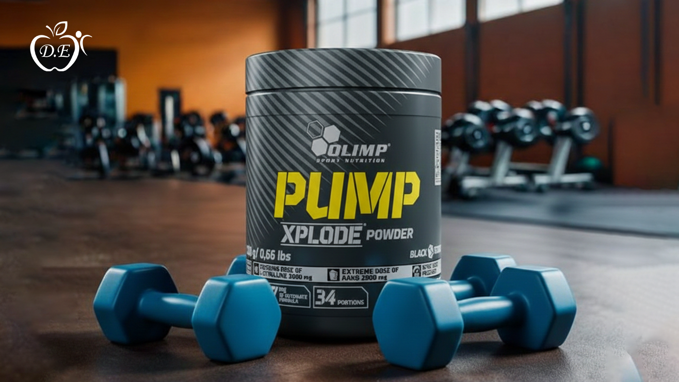 مكملات رياضية للمبتدئين تشمل البروتين والكرياتين وأوميجا 3 بجانب أدوات رياضية