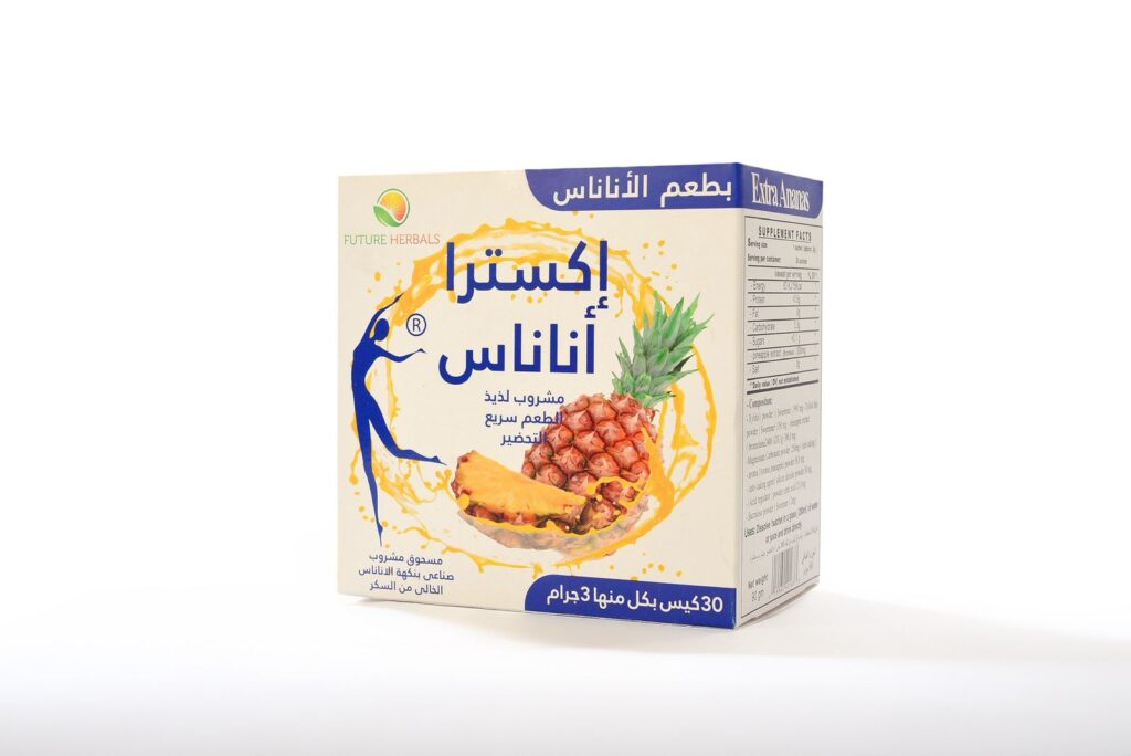 فيوتشر هيربالز إكسترا أناناس مكمل طبيعي بروميلين لدعم الهضم والأيض